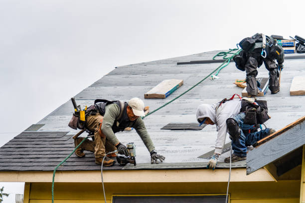 Professional Storm Damage Roof Repair technician working in Sumava Resorts, IN